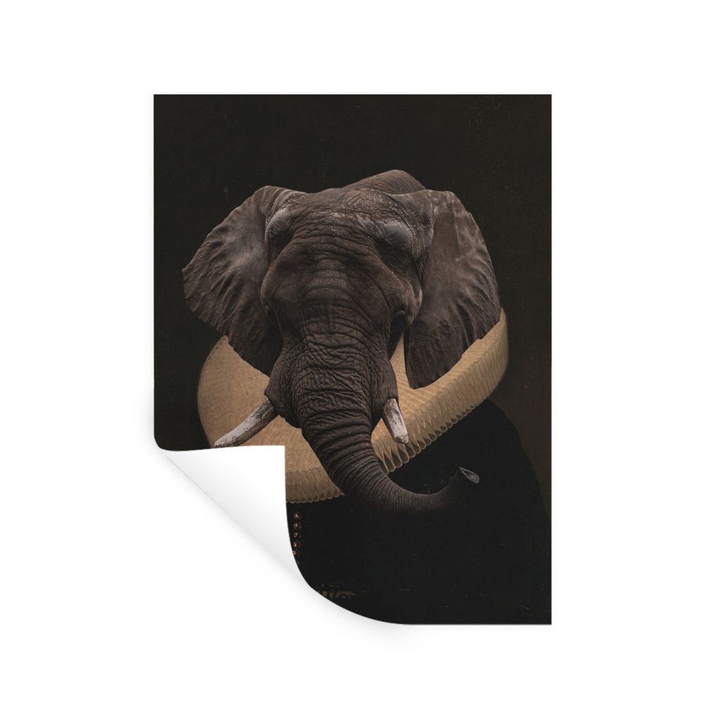 MuchoWow Wandtattoo Wandsticker Wandaufkleber Malerei - Tiere - Alte Meister 90x120 cm Selbstklebend und Repositionierbar - Faltenfrei