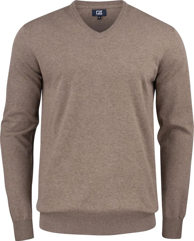 Cutter & Buck Oakville Pullover mit V-Ausschnitt Herren nougat - Größe L
