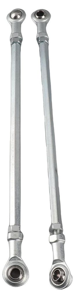 1 Paar 295 mm 8 mm Spurstangen-Set aus hochfester, langlebiger Stahllegierung für Go-Kart, ATV und Rennwagen