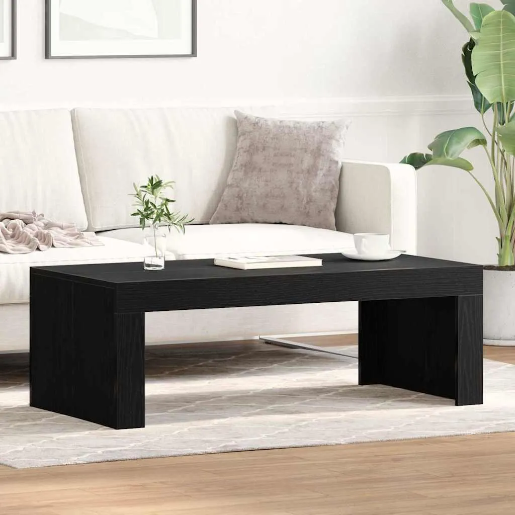 Maison Exclusive - Tavolino da salotto effetto rovere nero 102 x 50 x 35 cm Materiale ligneo
