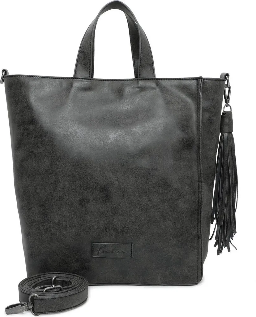 Grand sac cabas noir style vintage pour femme - Sac fourre-tout Fritzi22