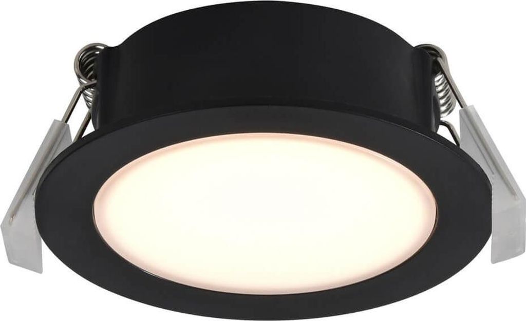 Nordlux 2510400103 Olea 3-Kit LED Einbaustrahler 4,4W Warmweiss Schwarz IP65