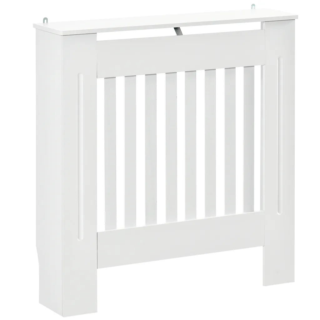 Protection Radiateur Enfant et Déco Mural en Bois Blanc 78x19x81 cm