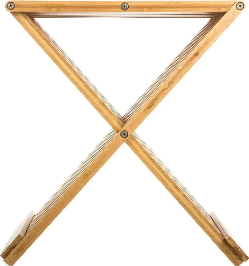 Siège d'appoint pliable bambou écologique tabouret mobile multifonction - 2