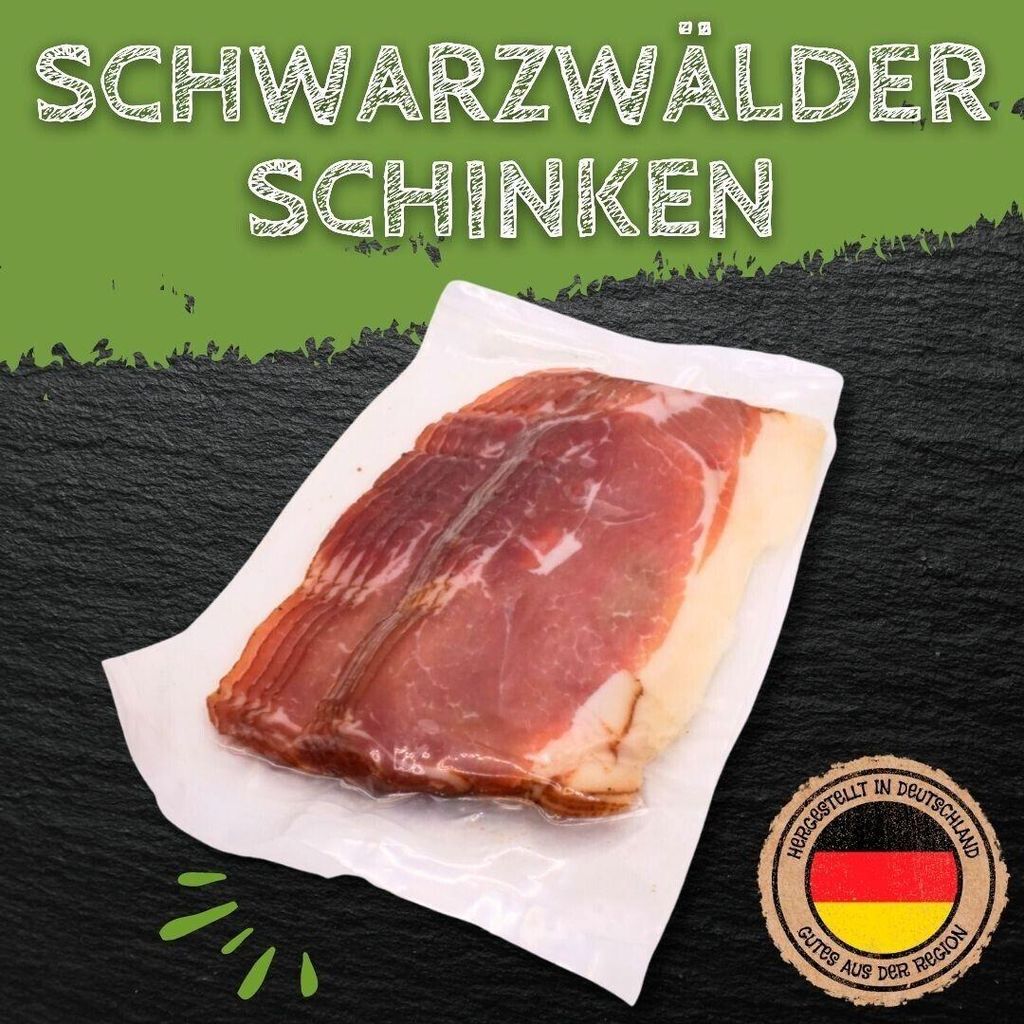 Schwarzwälder Schinken 130g geschnitten Räucherschinken für Produktbild 