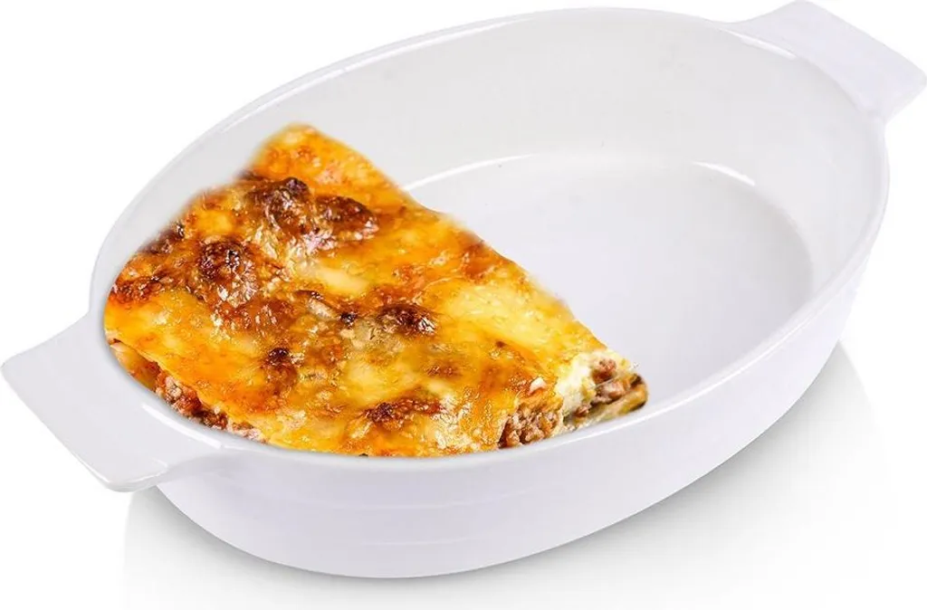 Teglia Porcellana 1,4 Litri - Pirofila Versatile per Forno e Microonde