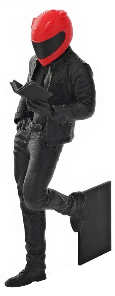 Regal-Ornament, realistisches Rennfahrer-Design, leichte Skulptur aus PLA-Material, Stressabbau-Spielzeug, 3D-gedruckte SchreibtischNachbildungation