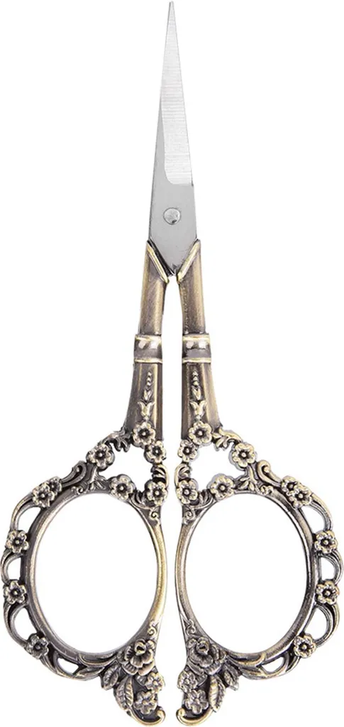 Forbici Professionali per Ricamo Vintage Floral Design - Acciaio Inox