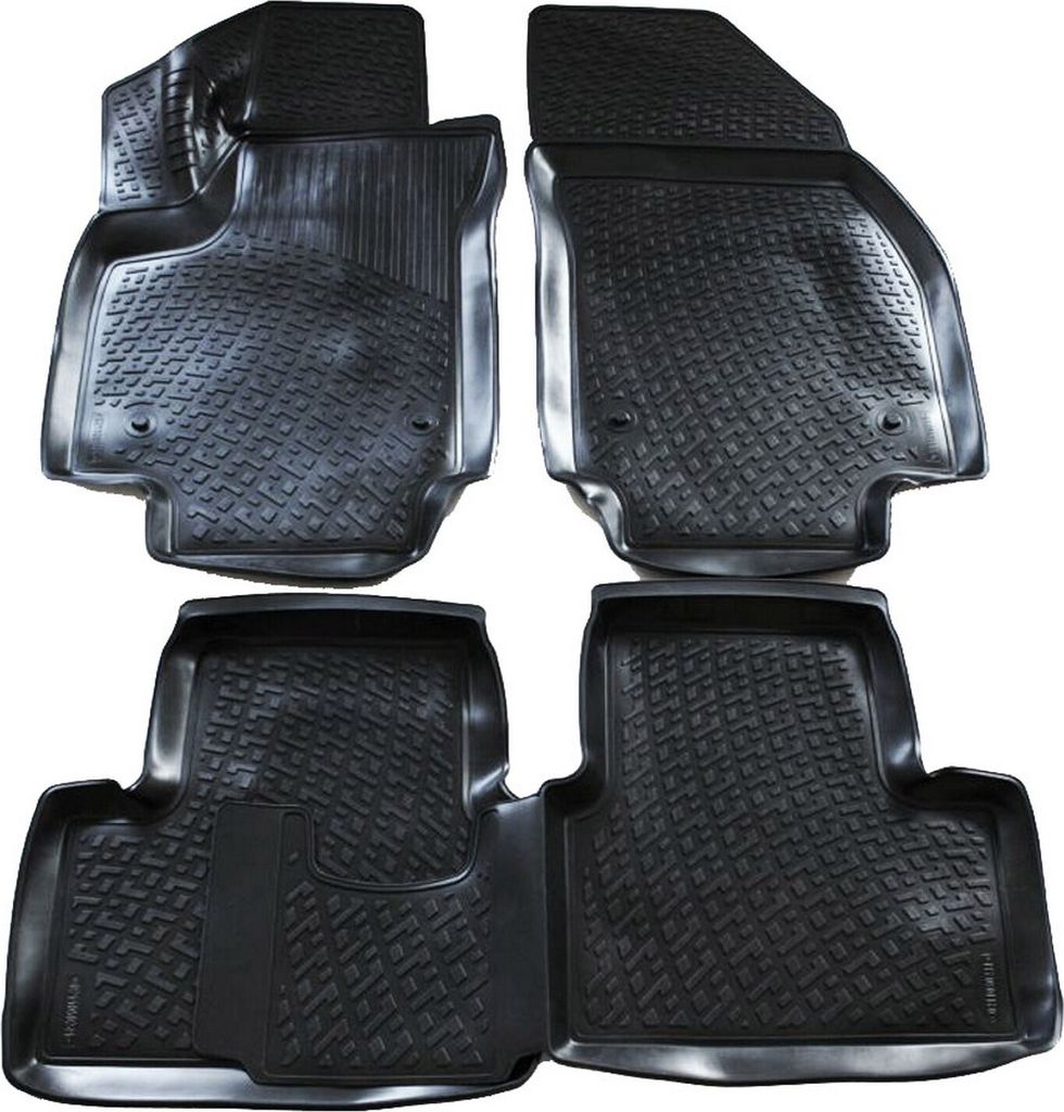 J&J AUTOMOTIVE | 3D Automatten Gummi Matten Gummifußmatten TPE Passend Für Opel Meriva B 2010-2017, Schwarz, Anti-Rutsch, Allwettermatten, Passge...