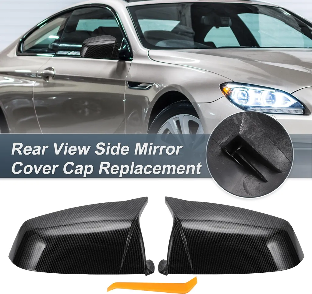 Kit Remplacement Couvercles Rétroviseurs BMW Série 5 Look Carbone