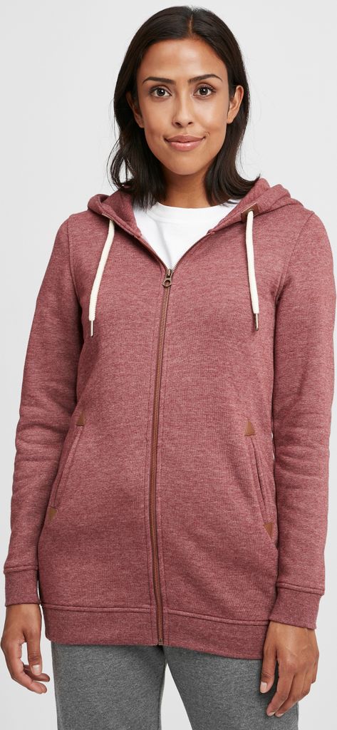 OXMO OXVicky Straight Sweat Zip-Hoodie Damen Sweatjacke Kapuzenjacke Hoodie mit Kapuze Kordel Eingrifftaschen Regular fit
