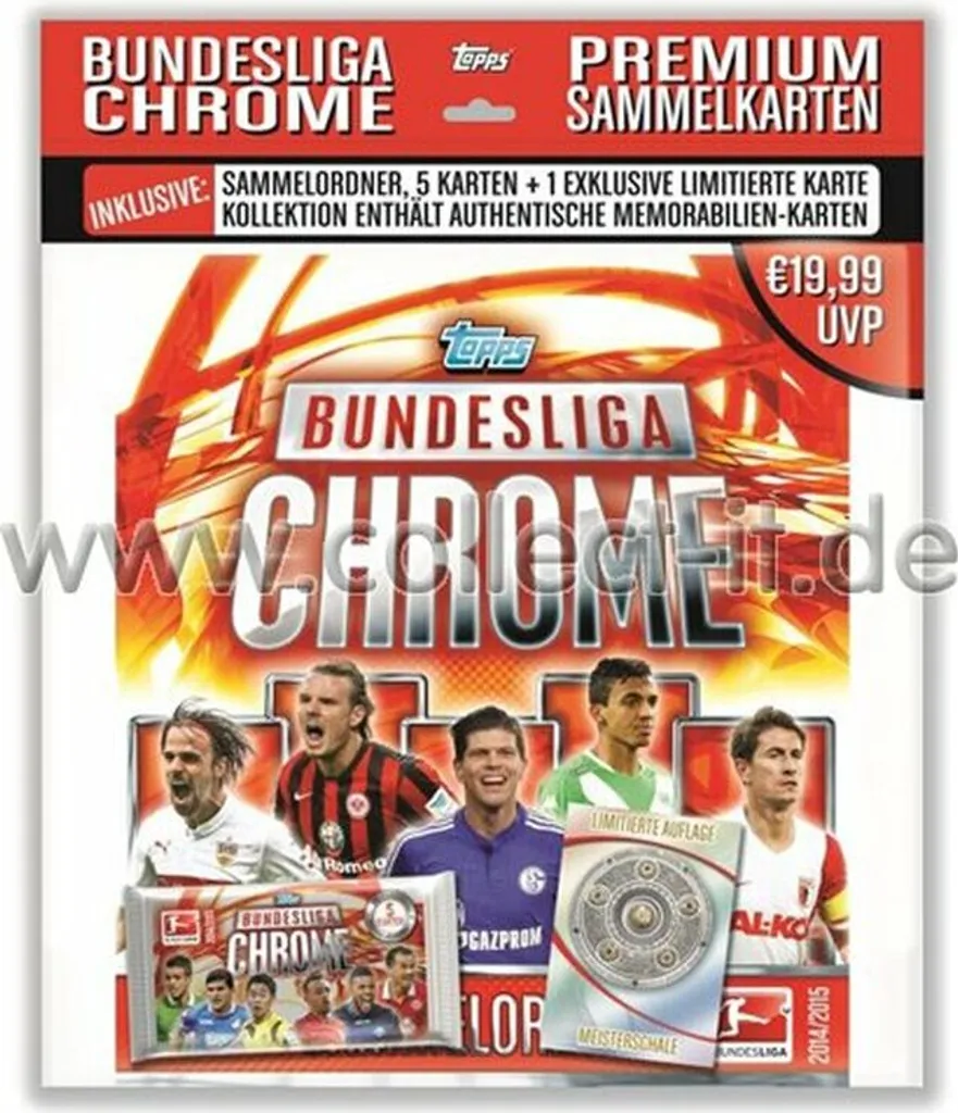 Album de démarrage Bundesliga Chrome 2014/15 Topps Classeur Football
