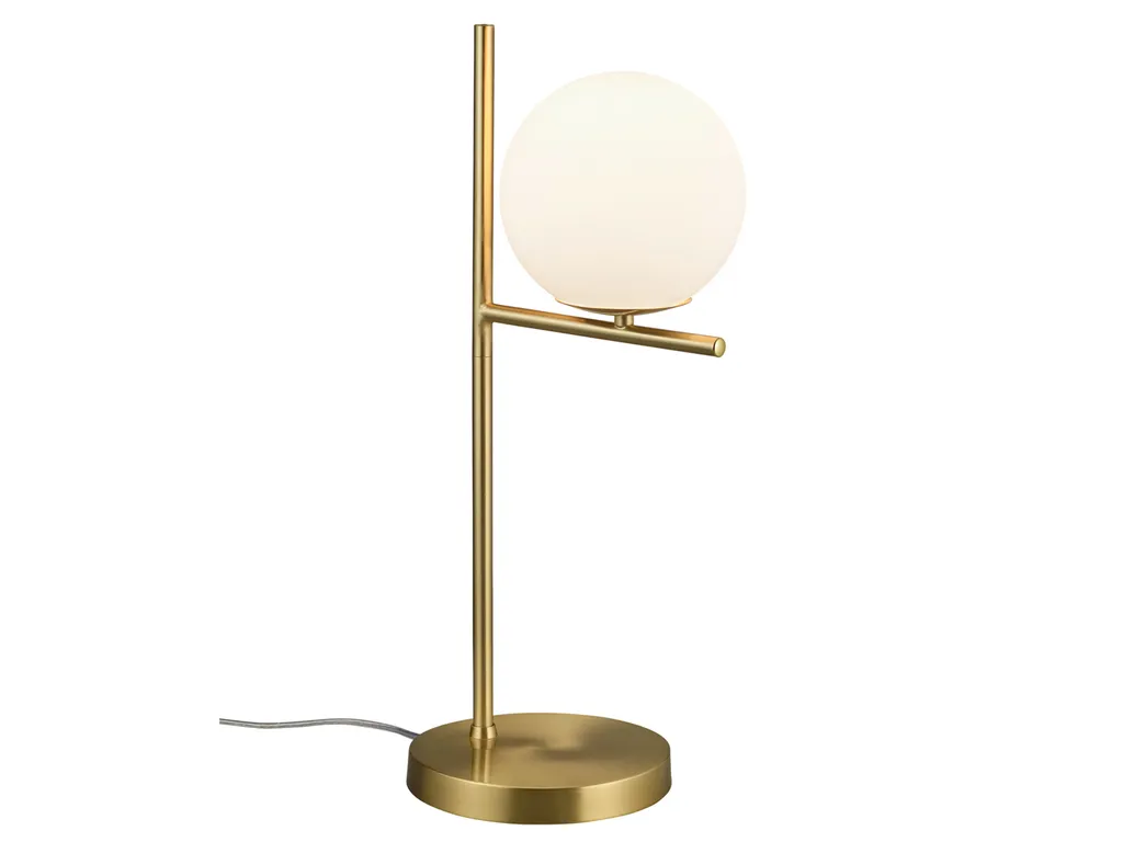 Trio Leuchten Flore Lampada Vetro Opale Oro - Illuminazione Pura