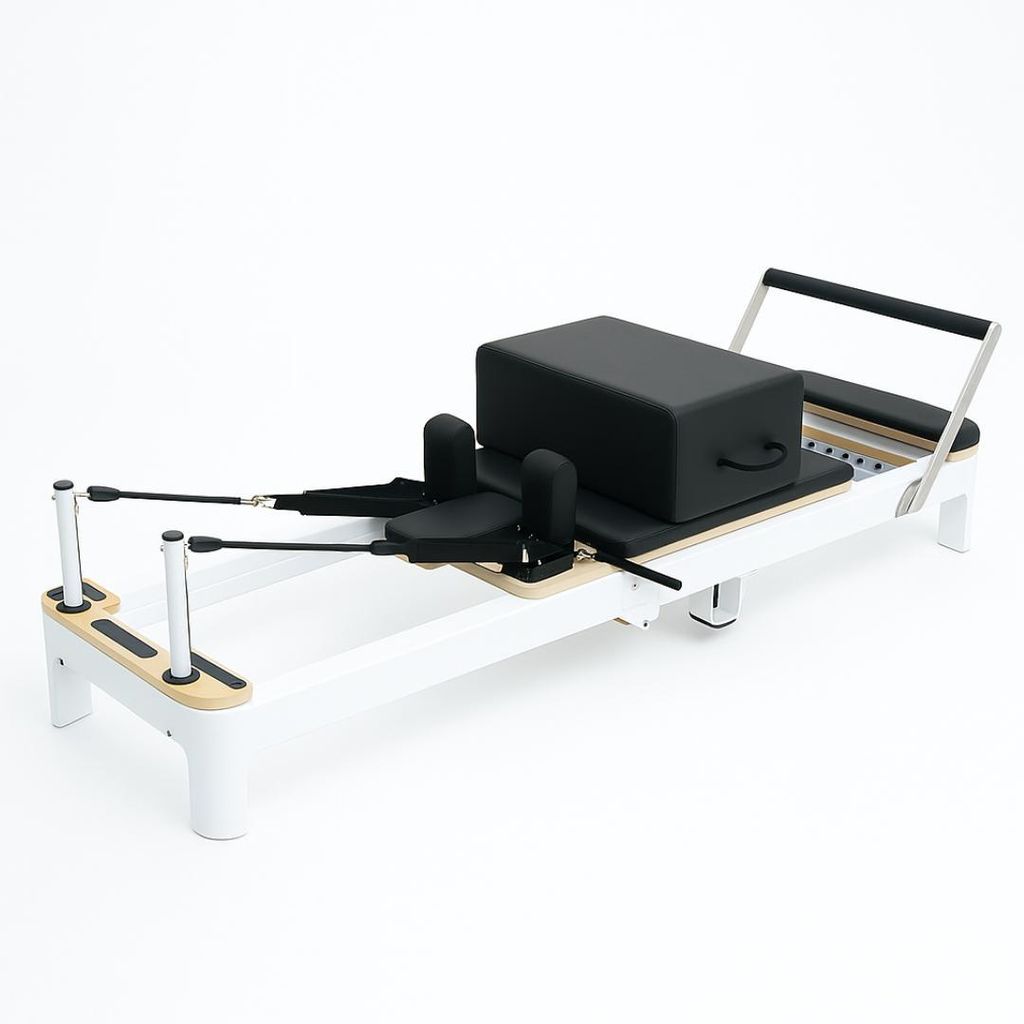 PH Fitness weißer Pilates-Reformer aus Aluminium, klappbar Produktbild 