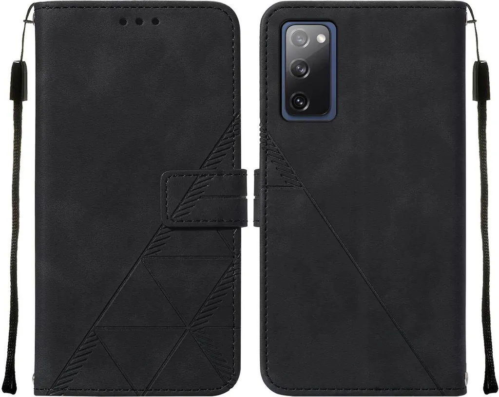 Custodia Samsung S20 FE Flip Pelle Goffrata Nero | Wallet Case Premium