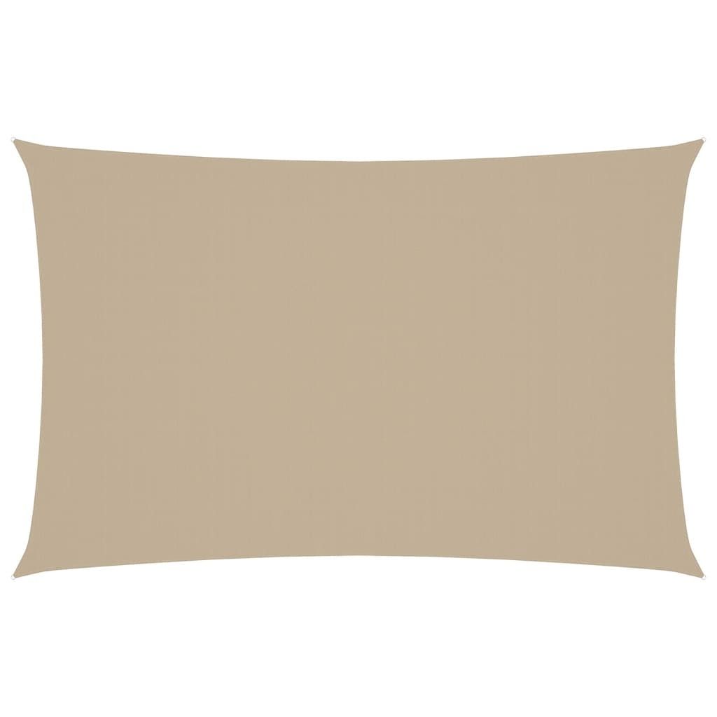 vidaXL Sonnensegel Oxford-Gewebe Rechteckig 4x7 m Beige