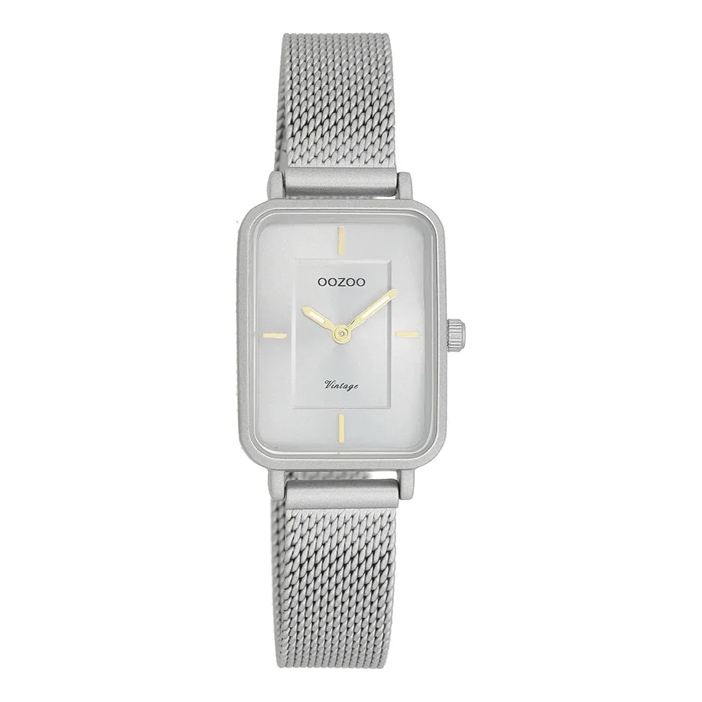 Oozoo Orologio da polso in metallo grigio Serie Vintage Ladies-Gents Orologio analogico al quarzo UOC20383