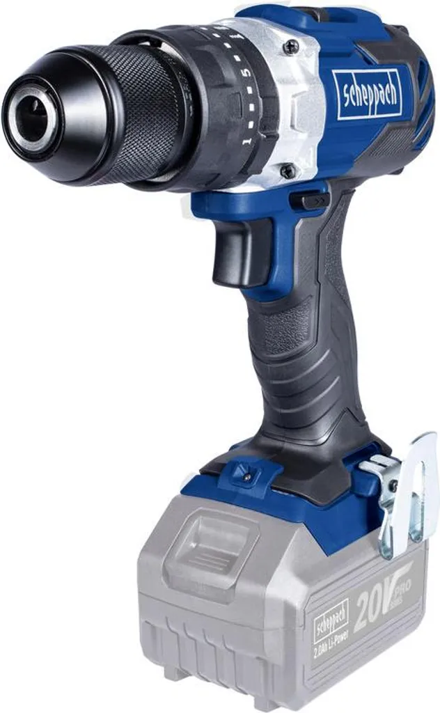 Perceuse 20V sans fil couple 60Nm Scheppach : Percer beton sans effort