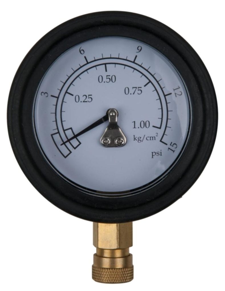 KS TOOLS Manometer Ø 75,0 mm, 0 - 1 bar mit 1/4' Schnellkupplung ( 150.2327 )