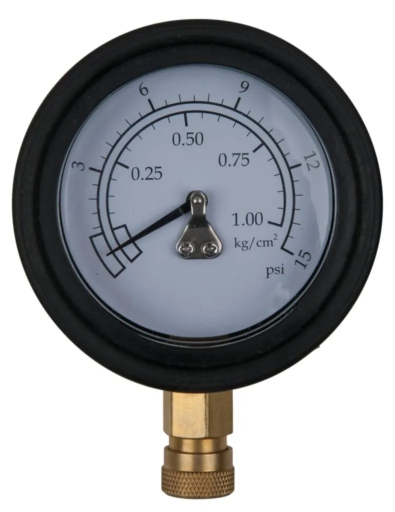 Contrôleur de pression pneumatique Ø 75,0 mm 0-1 bar raccord 1/4 pouce