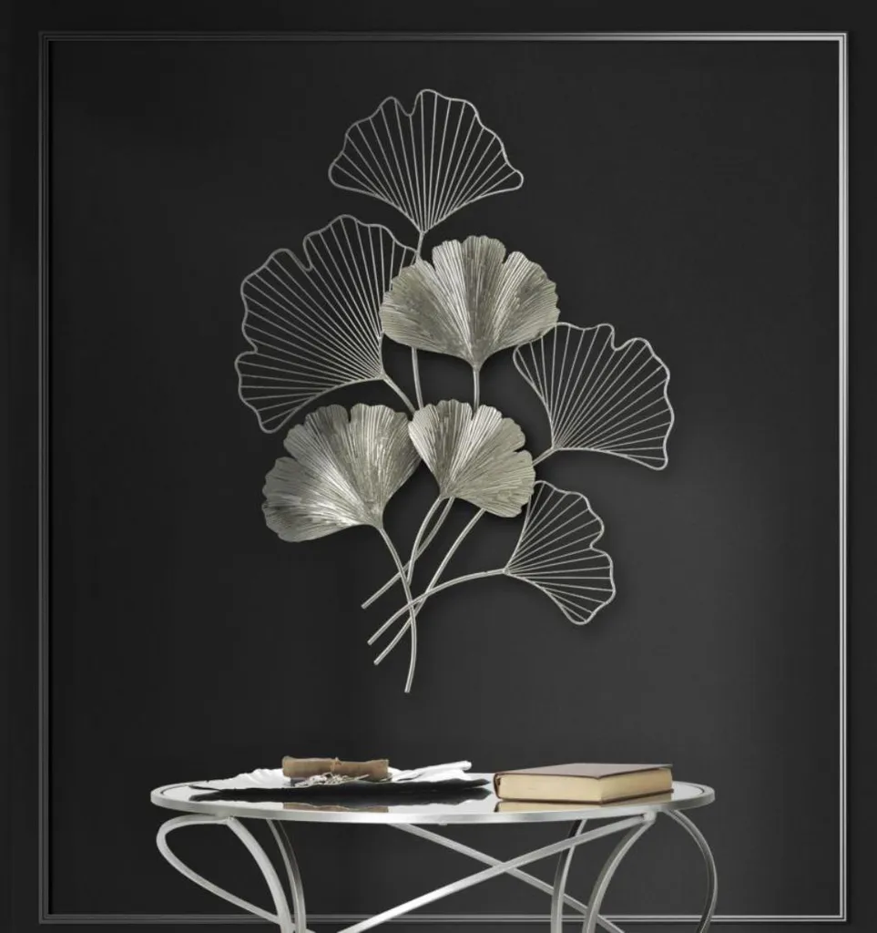 Tableau en métal argenté Ferro - Décoration murale design chic - 5
