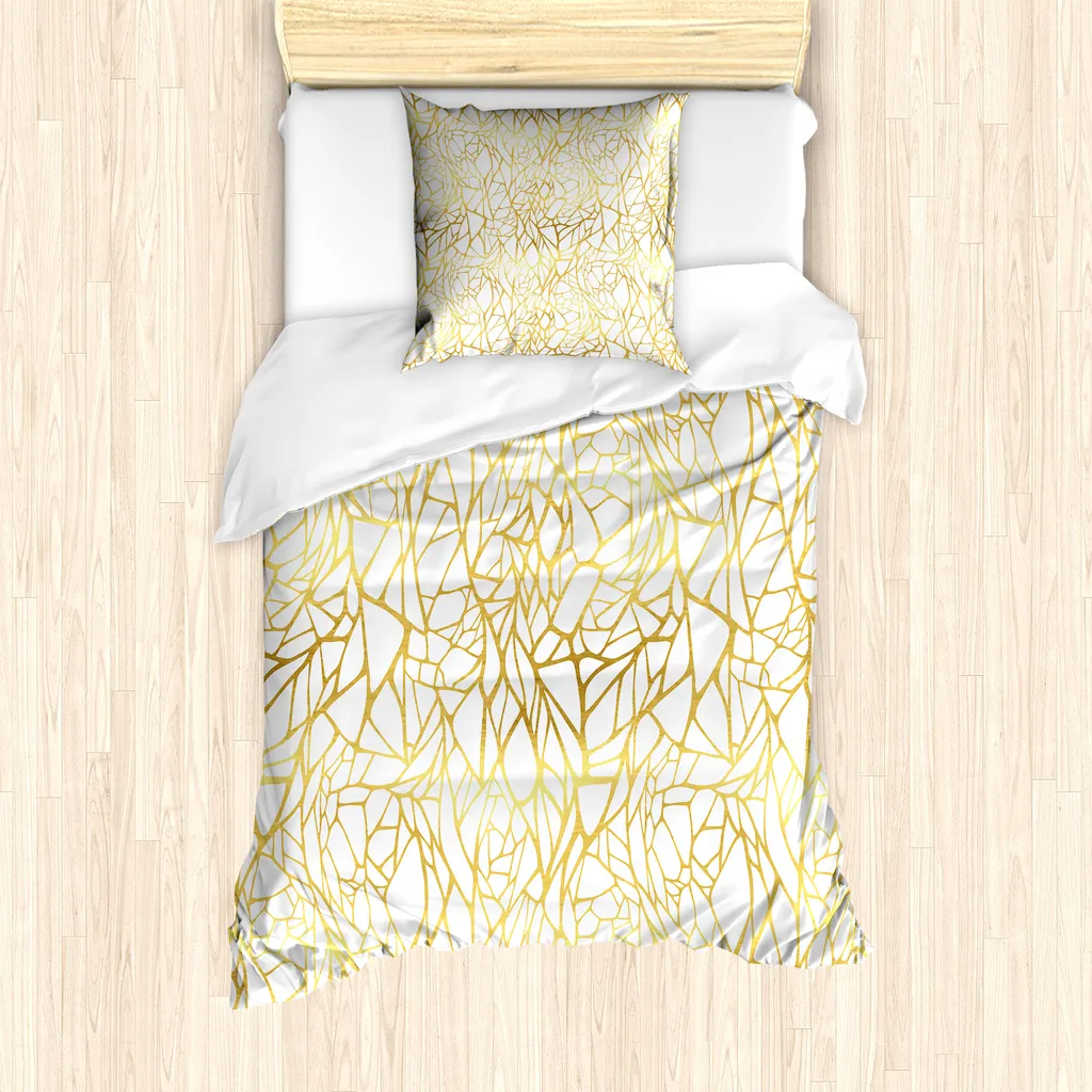 Set Letto Singolo ABAKUHAUS Abstract Exotic Giallo Antiacaro
