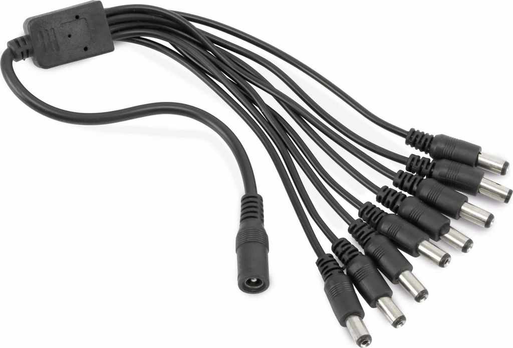 DC-Verteilerkabel, 8-fach, 5,5/2,1 mm, Länge 35 cm