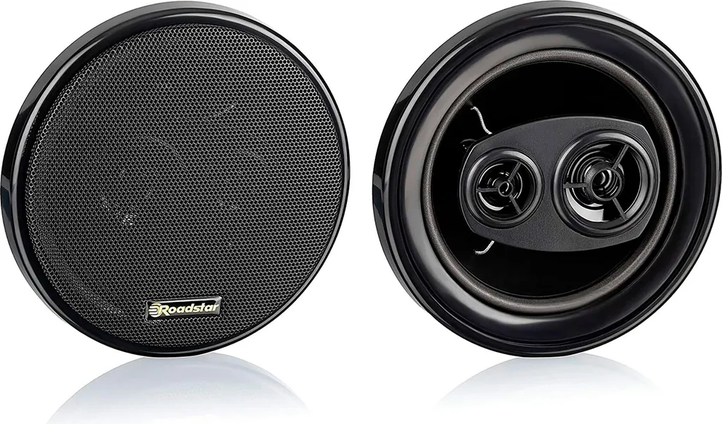 Haut-parleur voiture Roadstar PS-1635 16cm Coaxial 3 Voies 80W Noir