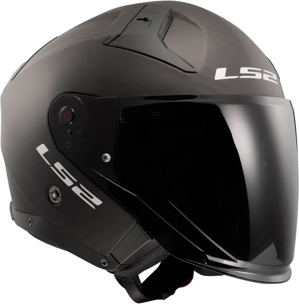 Casque Jet LS2 OF603 INFINITY II CARBON Solid Opaque Noir XS - 10