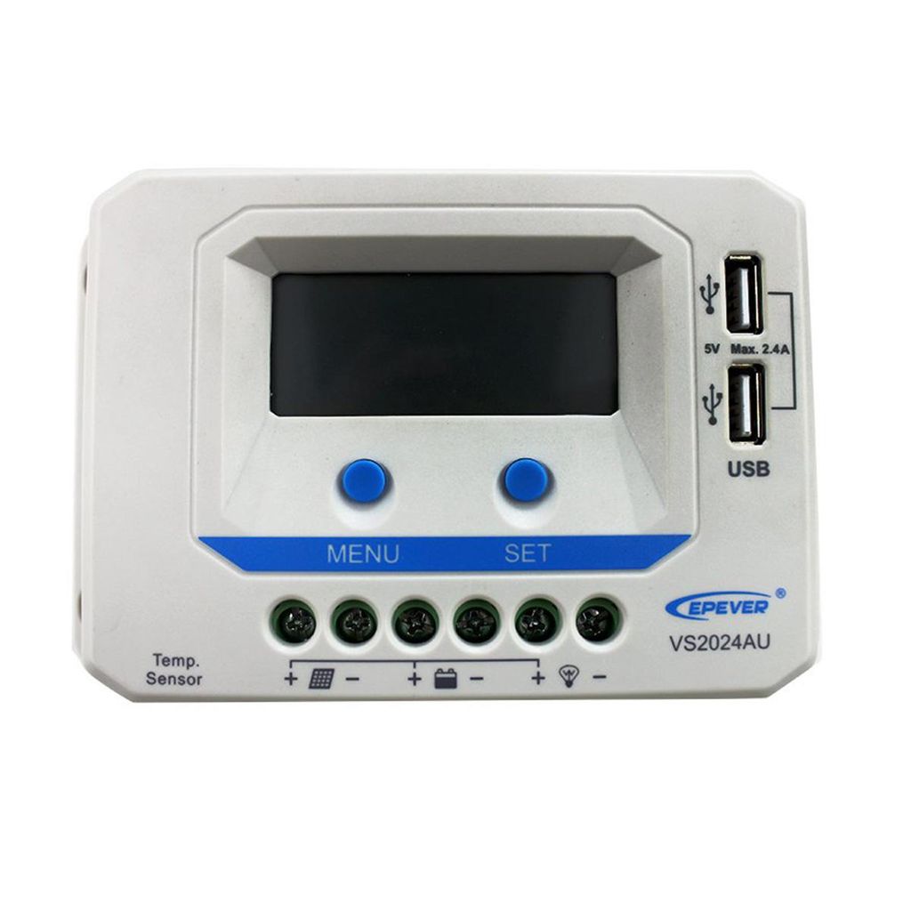 EPEVER VS2024AU PWM Solar Laderegler 20A 50V, 12/24VDC Auto, 0% MwSt.