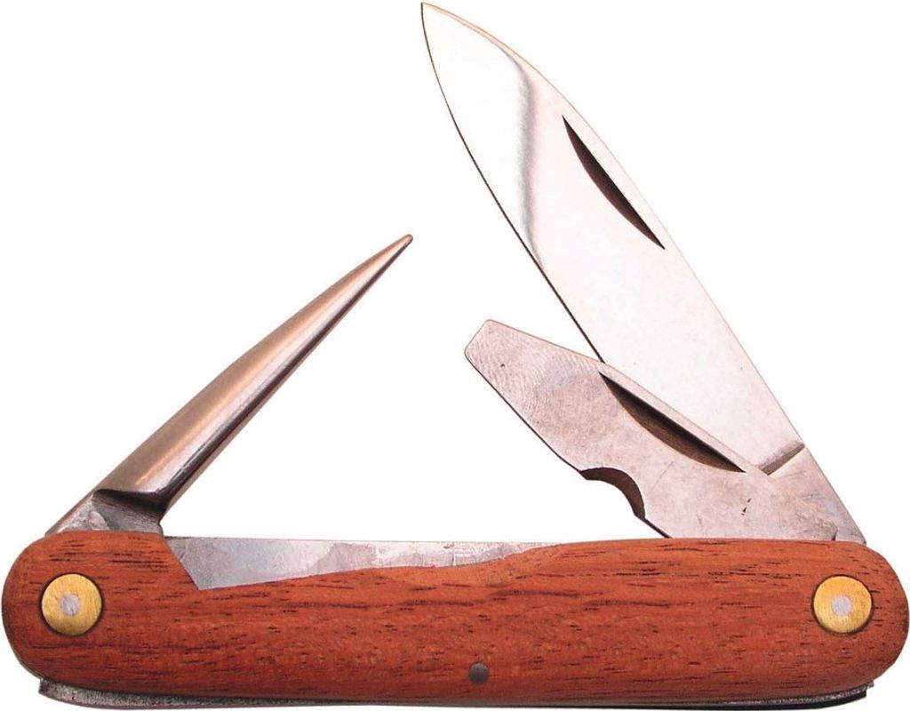 Dönges Kabelmesser 3 tlg, mit Holzgriff Material: holz, Klinge, Schaber
