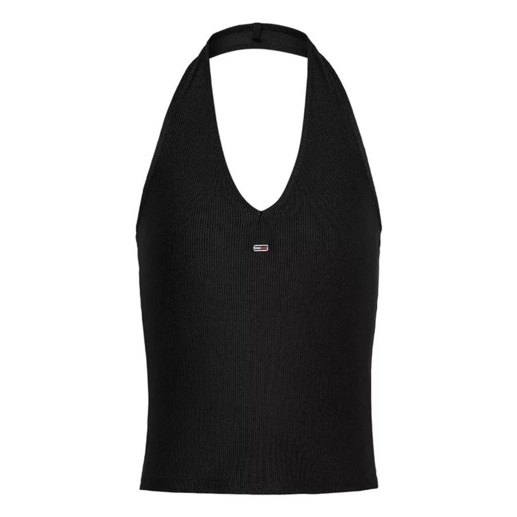 Tommy Jeans tank top damski czarny DW0DW17883-BDS M
