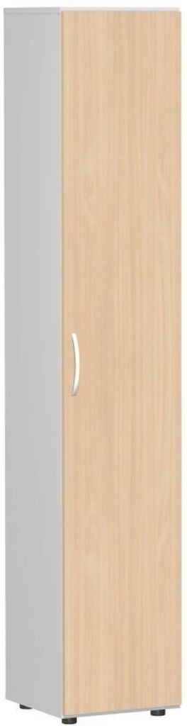 Geramöbel Flügeltürenschrank mit Standfüßen, Griff links oder rechts, inkl. Türdämpfer, nicht abschließbar, 400x420x2160, braun/grau, S-346...