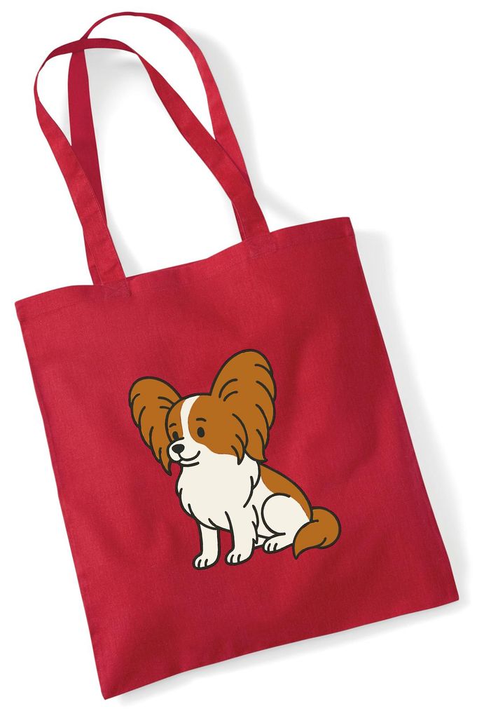Huuraa Jutebeutel Papillon Comic Papi 10 Liter Classic Red Baumwolle Tasche Geschenkidee