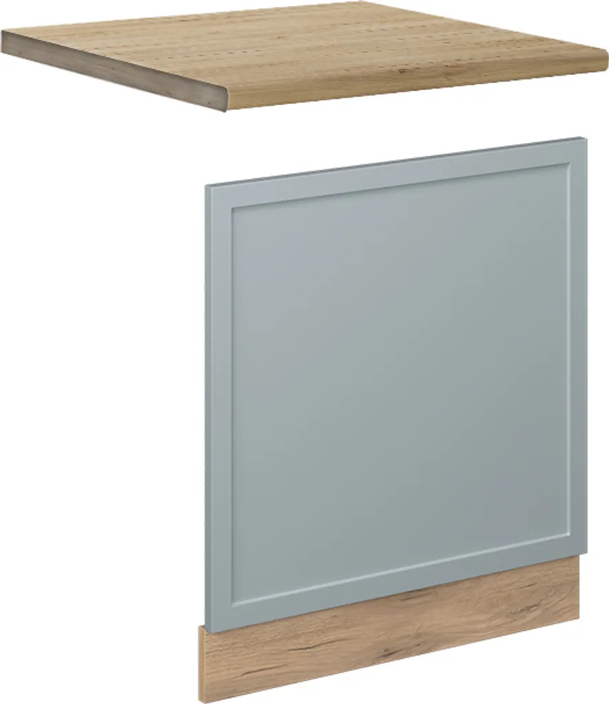 Anta Cucina 60 cm Vicco Fame-Line Blu-Grigio Chiaro / Quercia Dorata