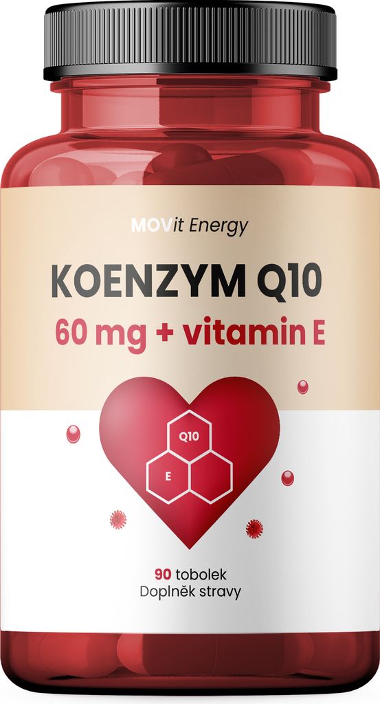 MOVit Koenzym Q10 60 mg + Vitamin E, 90 Hartkapseln