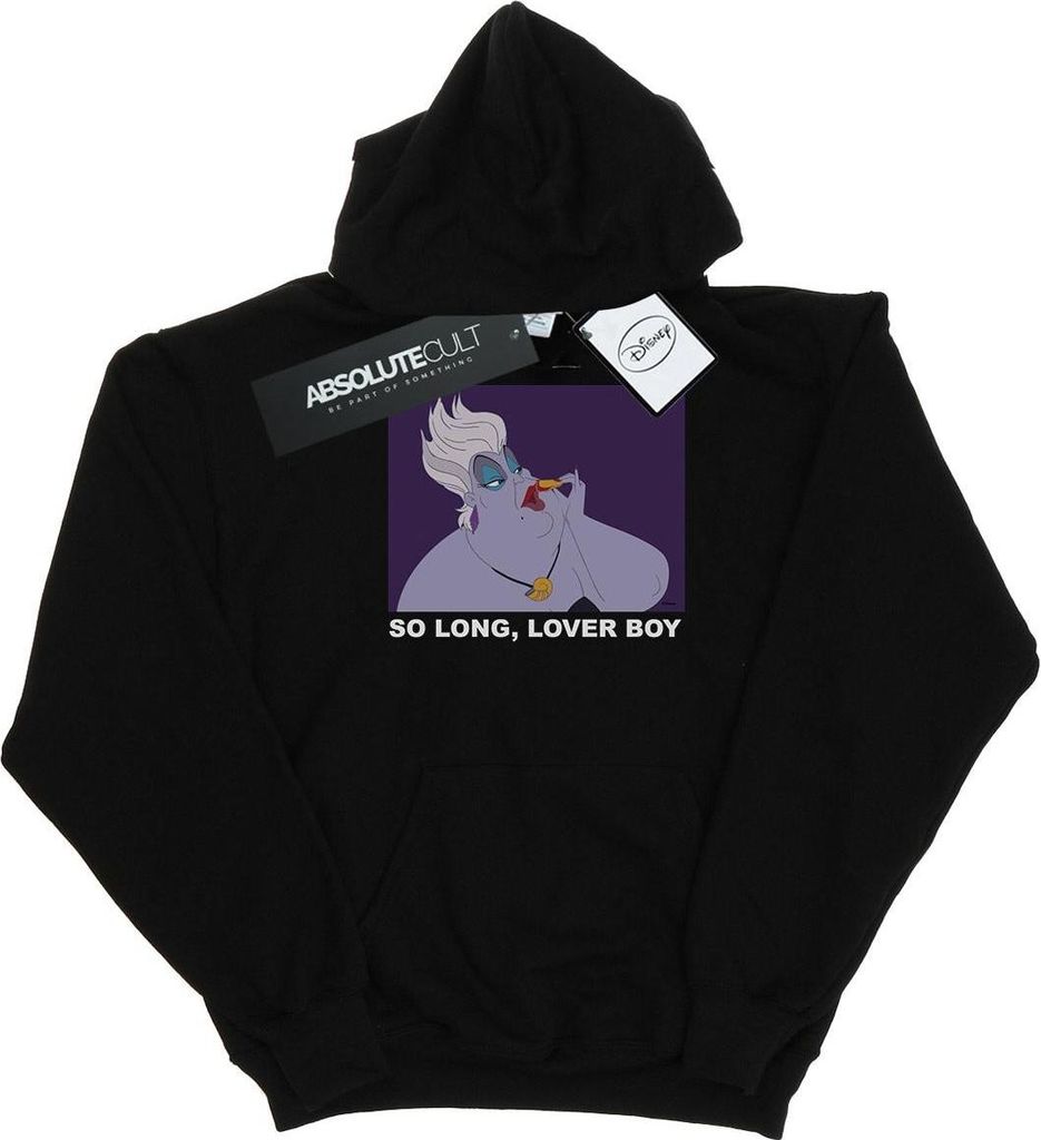 Disney - "The Little Mermaid Lover Boy" Kapuzenpullover für Mädchen BI5168 (128) (Schwarz)