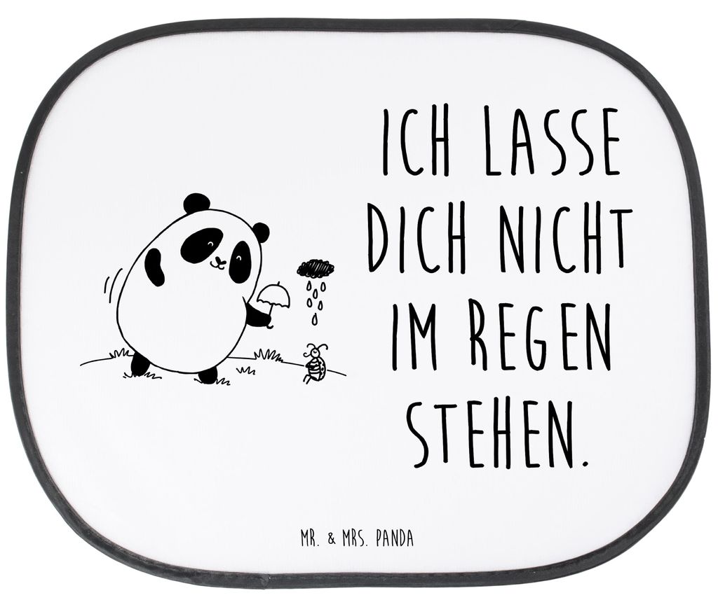 Mr. & Mrs. Panda autofenster sonnenschutz Panda Zusammenhalt - Weiß - Geschenk, Hitzeschutz Auto, Sonnenblende, für Autoscheiben, seitenfenster, ...