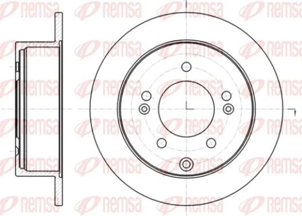 Disque de frein arrière pour Kia Cerato et Soul - Qualité OE 61401.00