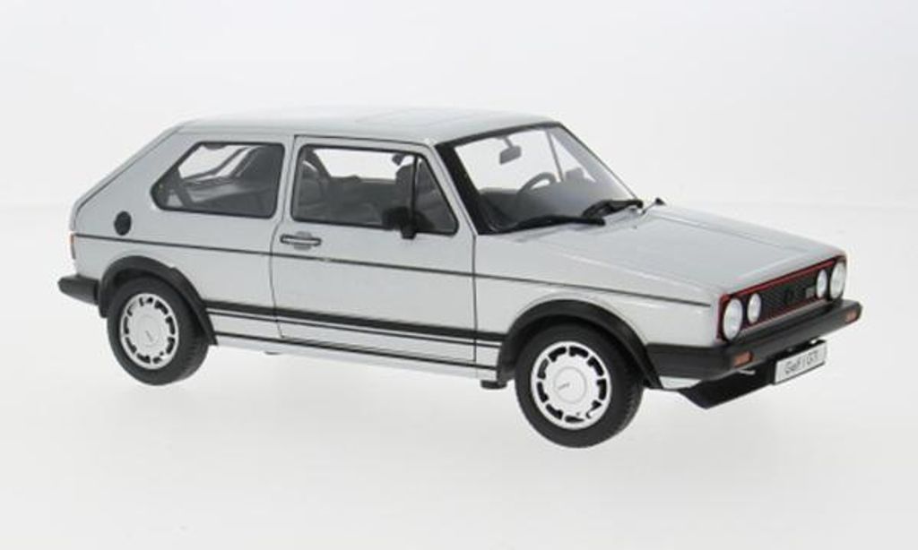 Welly WEL18039SILVER - 1/18 / VW Golf I GTI, silber, 1983 - Neu