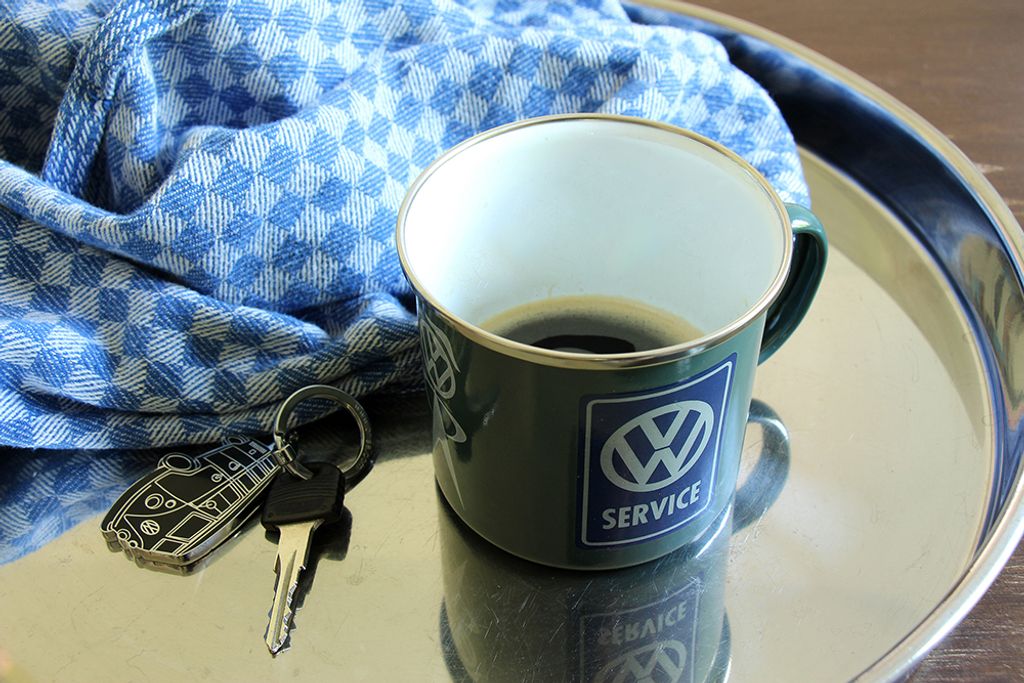 VW Collection Tasse en émail 'VW SERVICE GREY' - 500ml - Image du produit 