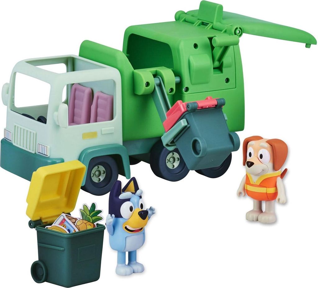 Camion poubelle Bluey avec figurines Image du produit 