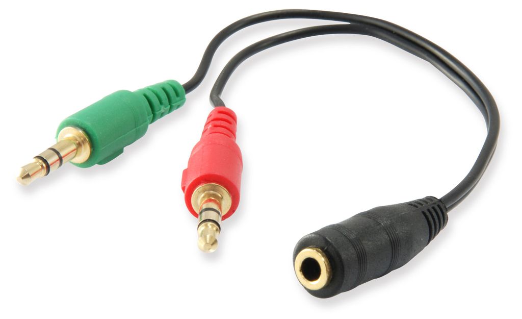 Equip 147942 Equip Audiokabel Splitter 3.5mm 2x St/1x Bu Productafbeelding 