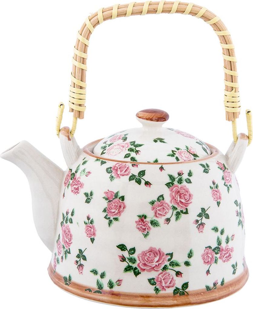 Clayre & Eef Théière avec filtre 700 ml Beige Rose Image du produit 