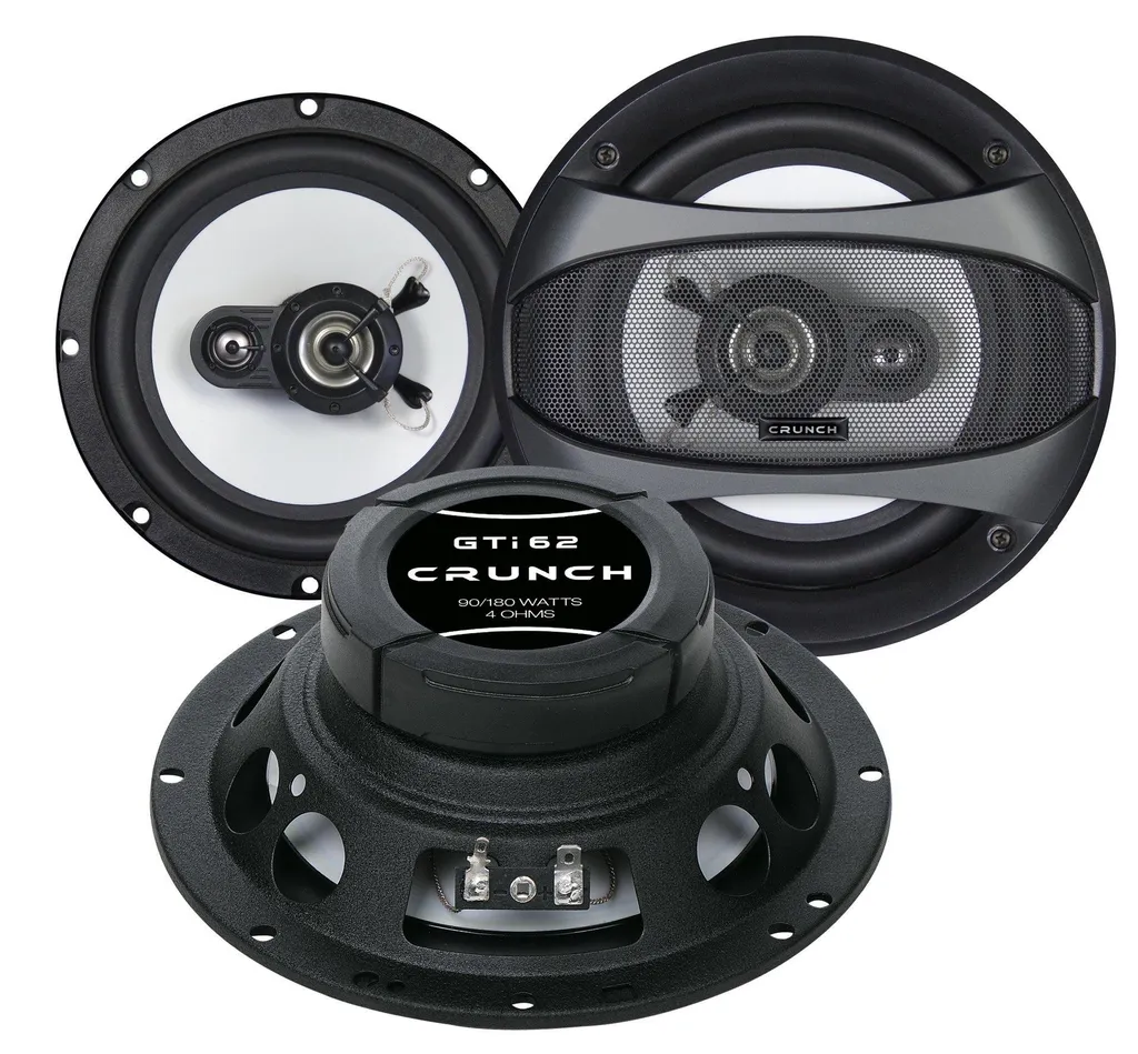 Haut-parleurs Auto 16,5 cm Crunch GTI-62 Enceintes 2 Voies 180W