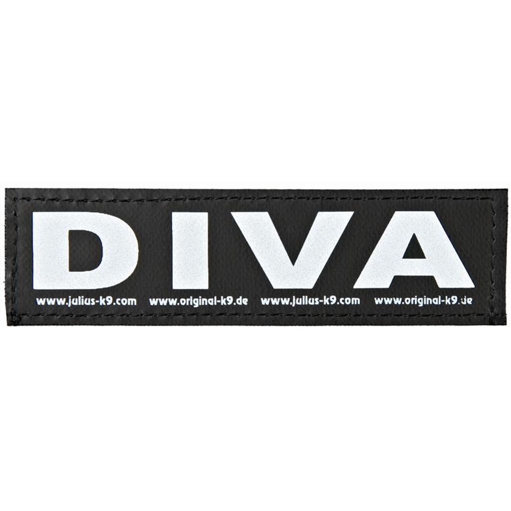 Julius-K9 DIVA, PET-Kabelstrang mit Klettaufsatz, Hund, Schwarz, Weiß, IDC Longwalk Y-Geschirr Alle Größen IDC Powergeschirr Baby 1, Baby 2...