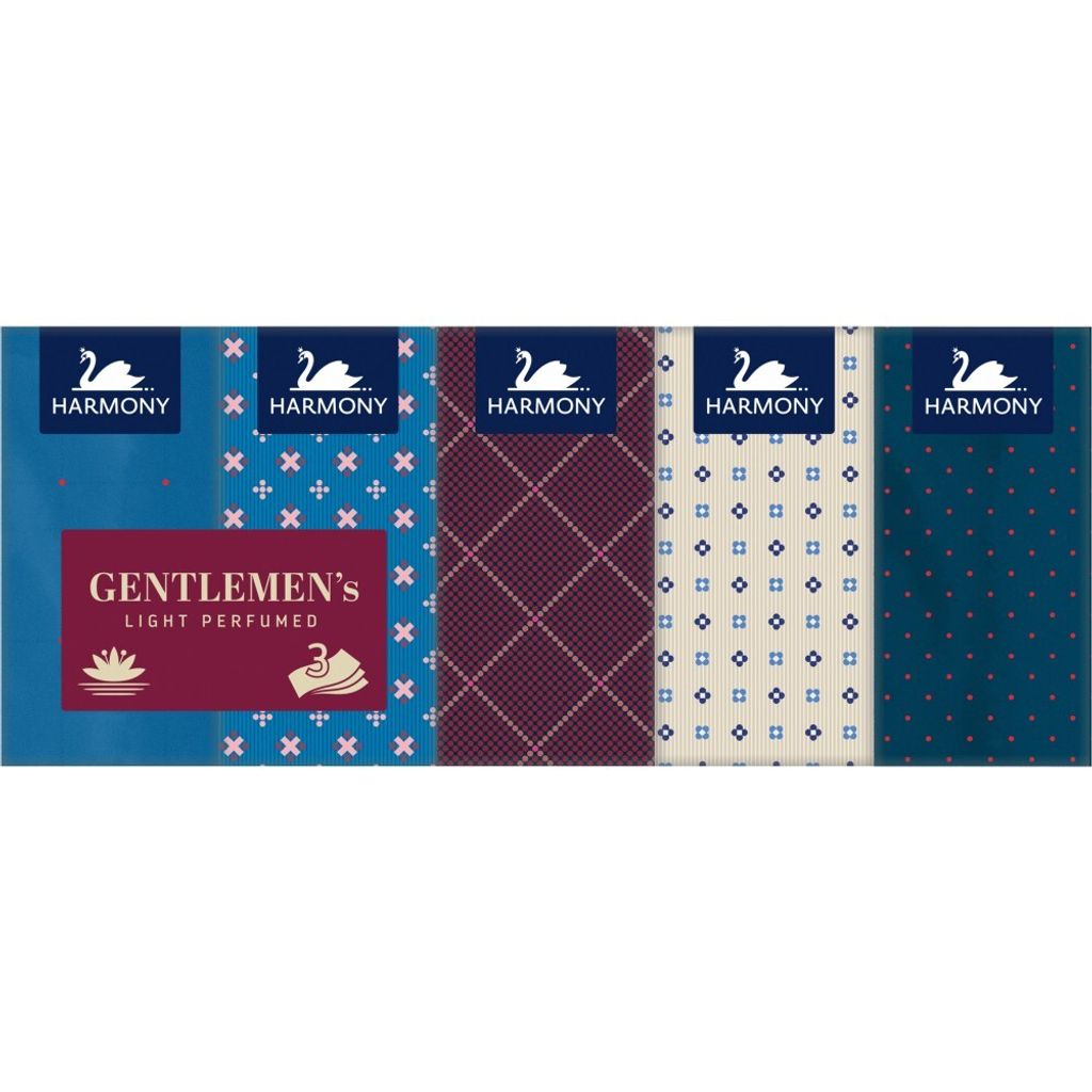 Papiertaschentücher HARMONY GENTLEMAN 10x10pcs/3vr.
