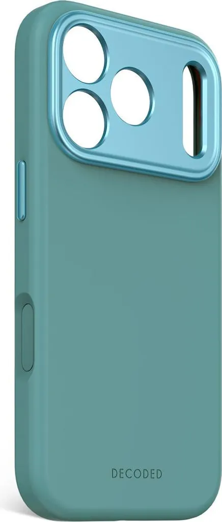 Coque silicone Decoded Retro Blue pour iPhone 17 Pro - Protection chic