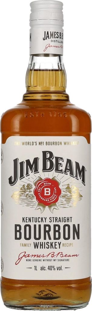 Jim Beam Kentucky Straight Bourbon Whiskey 40% Vol. 1l Produktbild 