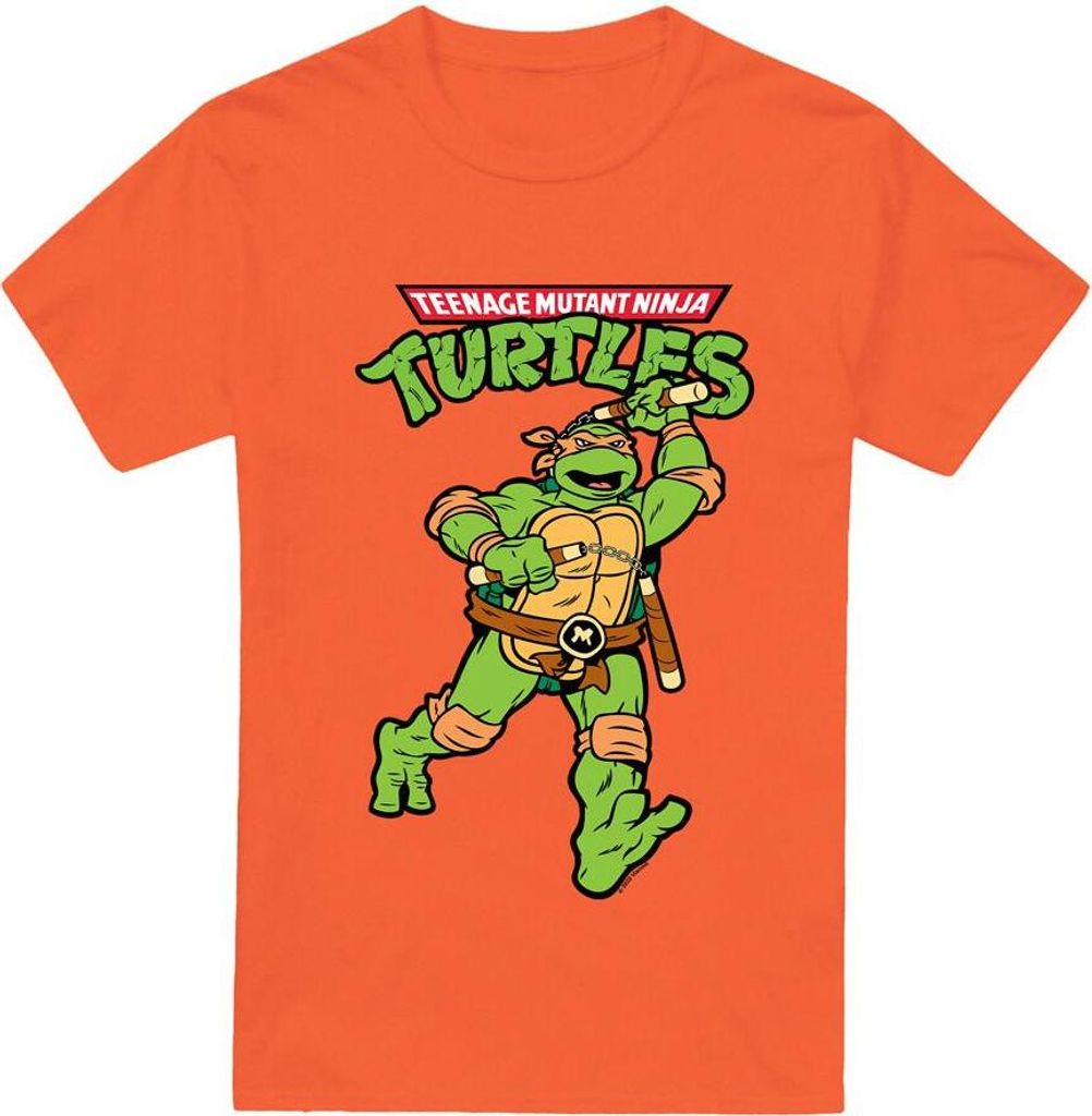 Teenage Mutant Ninja Turtles - T-Shirt für Herren TV6669 (L) (Orange)